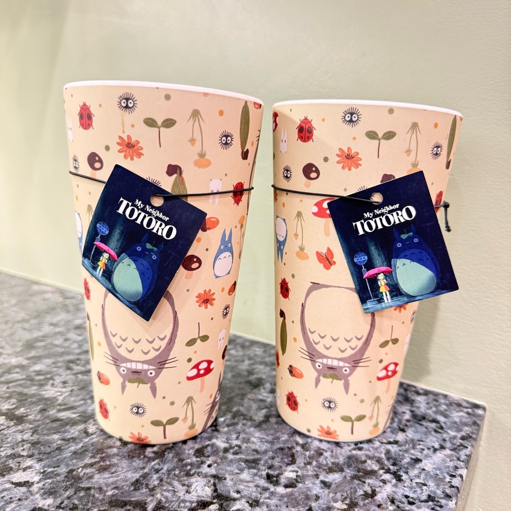 My Neighbor Totoro Bamboo Cup Set of 2 NWT — Her Universe × Hot Topic Totoro
